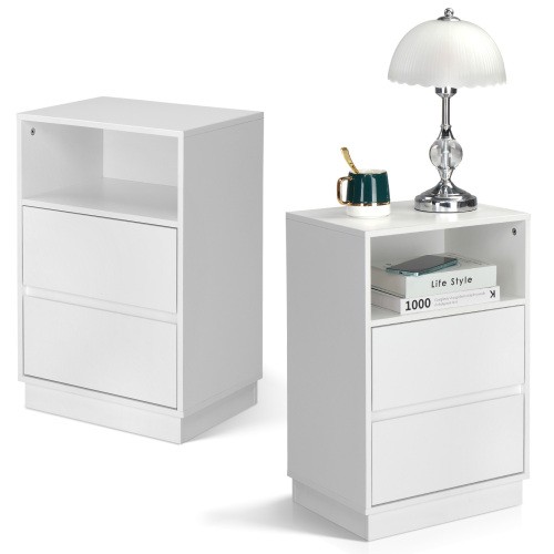2er set nachtschrank kommode - 2er,