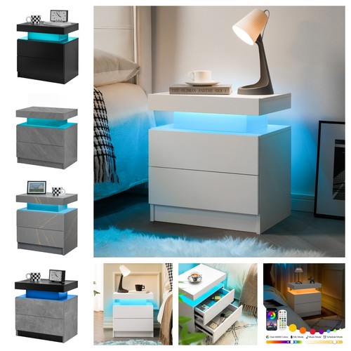 Nachttisch mit led - nachttisch, 2