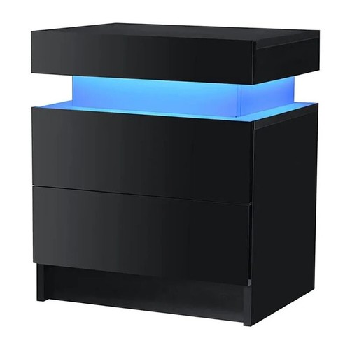 Nachttisch rgb led hochglanz - nachttisch,