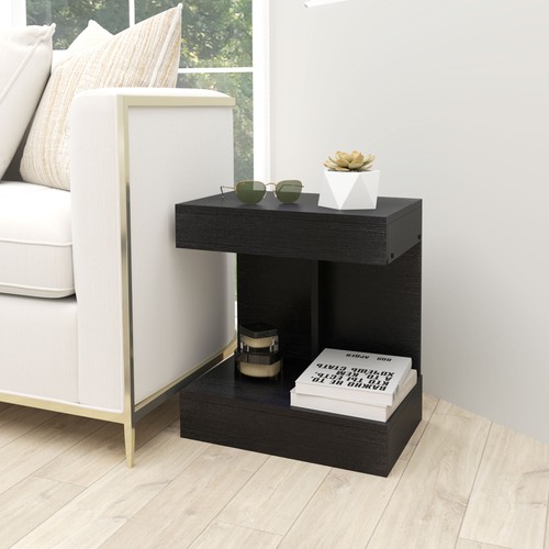 Homcom nachttisch mit - nachttisch,